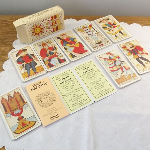 Tarot de Marseille Tarot Card Deck - Le Soleil - Picture 1 of 9